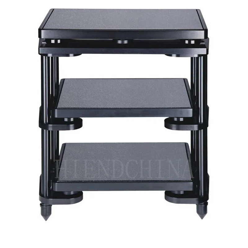 ET-06 Amplifier Cabinet Audio 1/2/3 Layer Equipment Rack HiFi Black Rubber Turntable Shock Mount