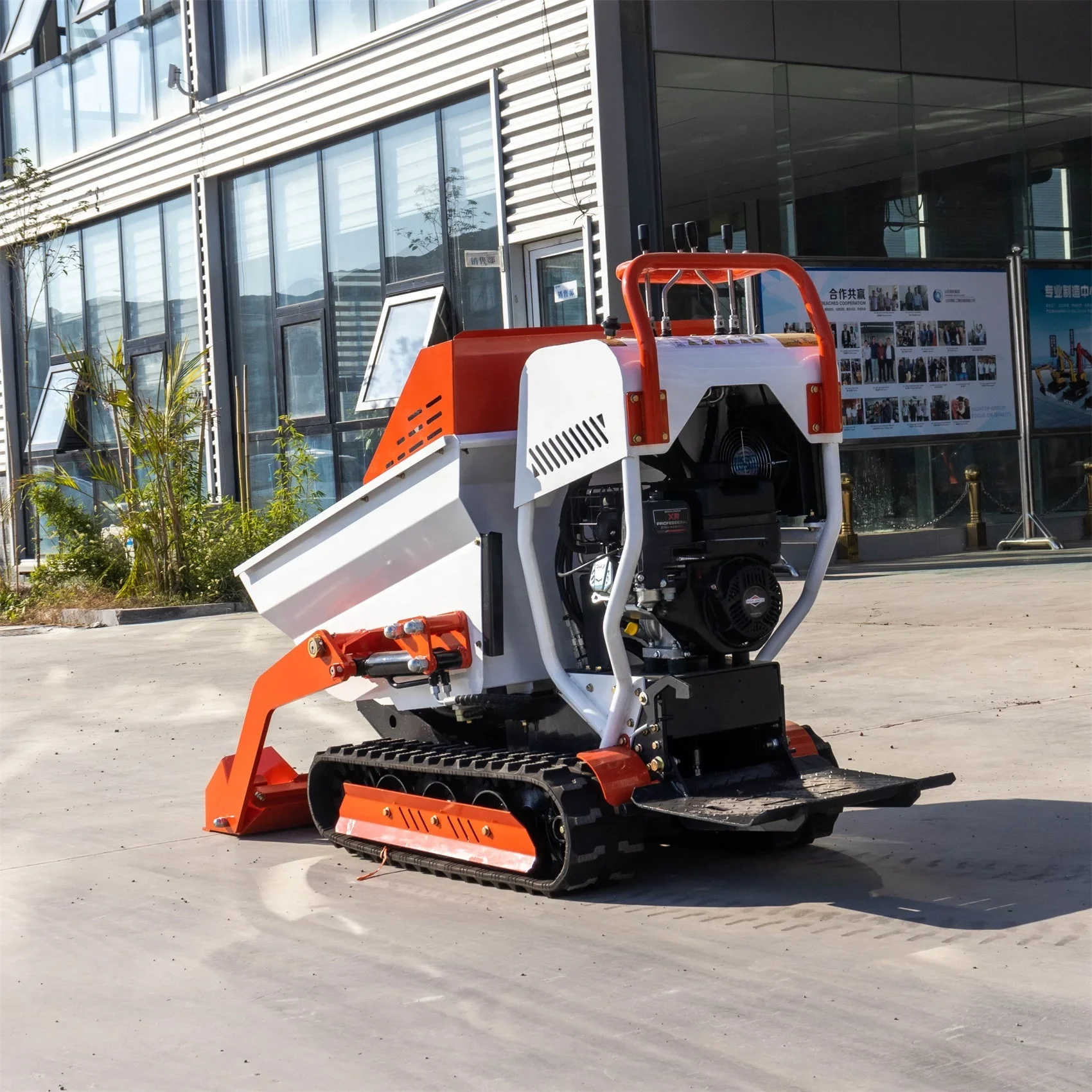 2020 Mini Dumper Met Crawler Loader Transporter Truck Mini Rupsvoertuig