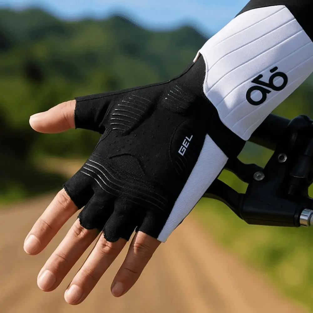 

1 Pair Breathable Cycling Gloves Anti-Slip Palm Guards Fitness Gloves Quick-release Sweat-wicking Half Finger Gloves