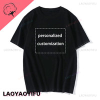 Customized Print Your Own Design Brand Unisex T Shirt NO LOGO Price 100% Cotton Short Sleeve O-neck Men Women Summert T-shirt