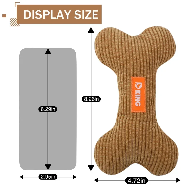 Lovely Plush Pet Dog Toy Bones Daily Fun and Teeth Clean  Dog Entertainment Funny  Dog Squeaky Bone Toy For Pet Puppy Chew