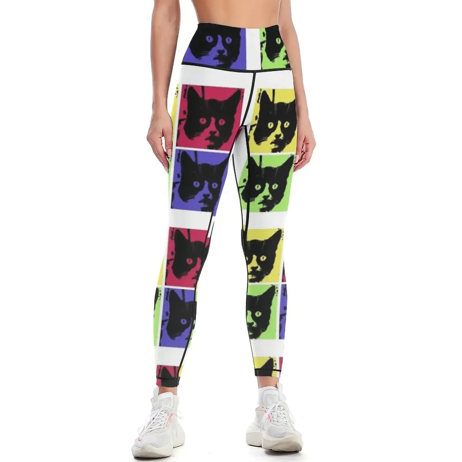 

Pop Art Cat 1 Leggings gym womans push up tights for Sweatpants Female legging pants Womens Leggings