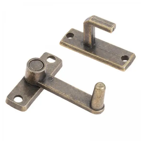 5x Barn Sliding Door Lock Buckle Lock Vintage Gate Locking for Bathroom Garage Outdoor