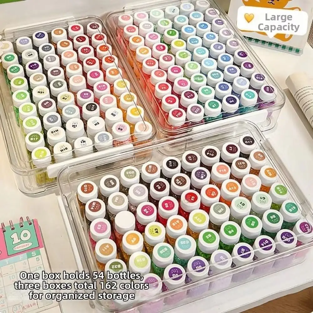 Transparent Perler Bead Storage Box Large Capacity Dustproof Perler Bead Packaging Box with Cover Bead Storage Bottle