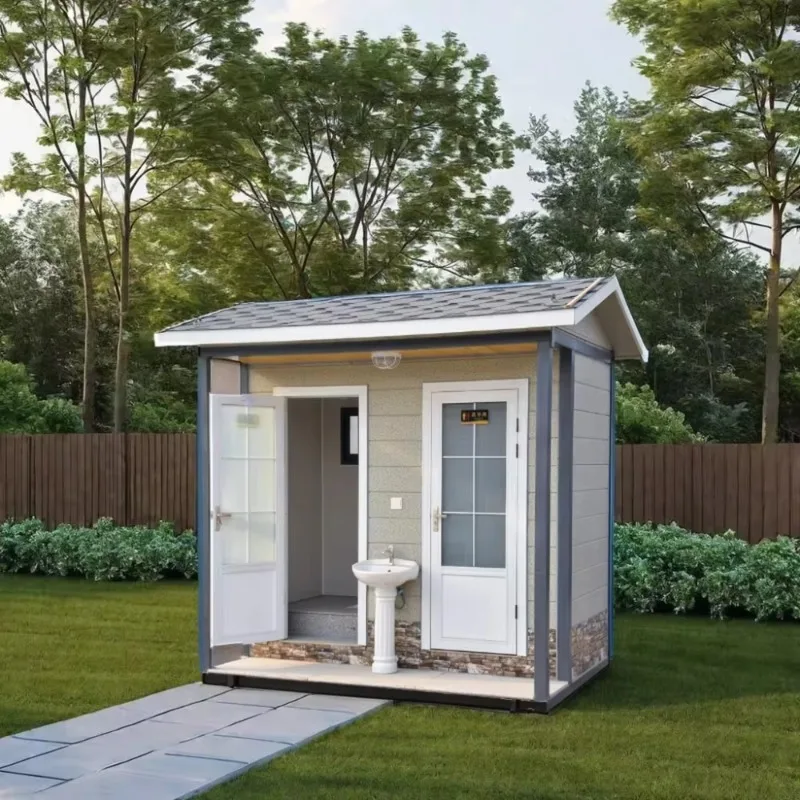 Outdoor Mobile Prefab Modular Toilet Restroom Portable Bathroom Camping Toilet Pod Cabin Kit Houses