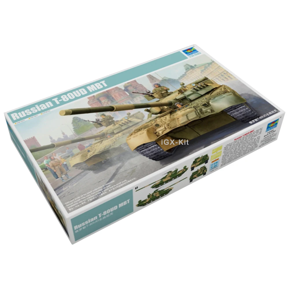 

Trumpeter 09527 1/35 российский T80 строительный танк, Большой боевой танк, военная сборка ручной работы, пластиковый подарок, игрушка, набор для моделирования