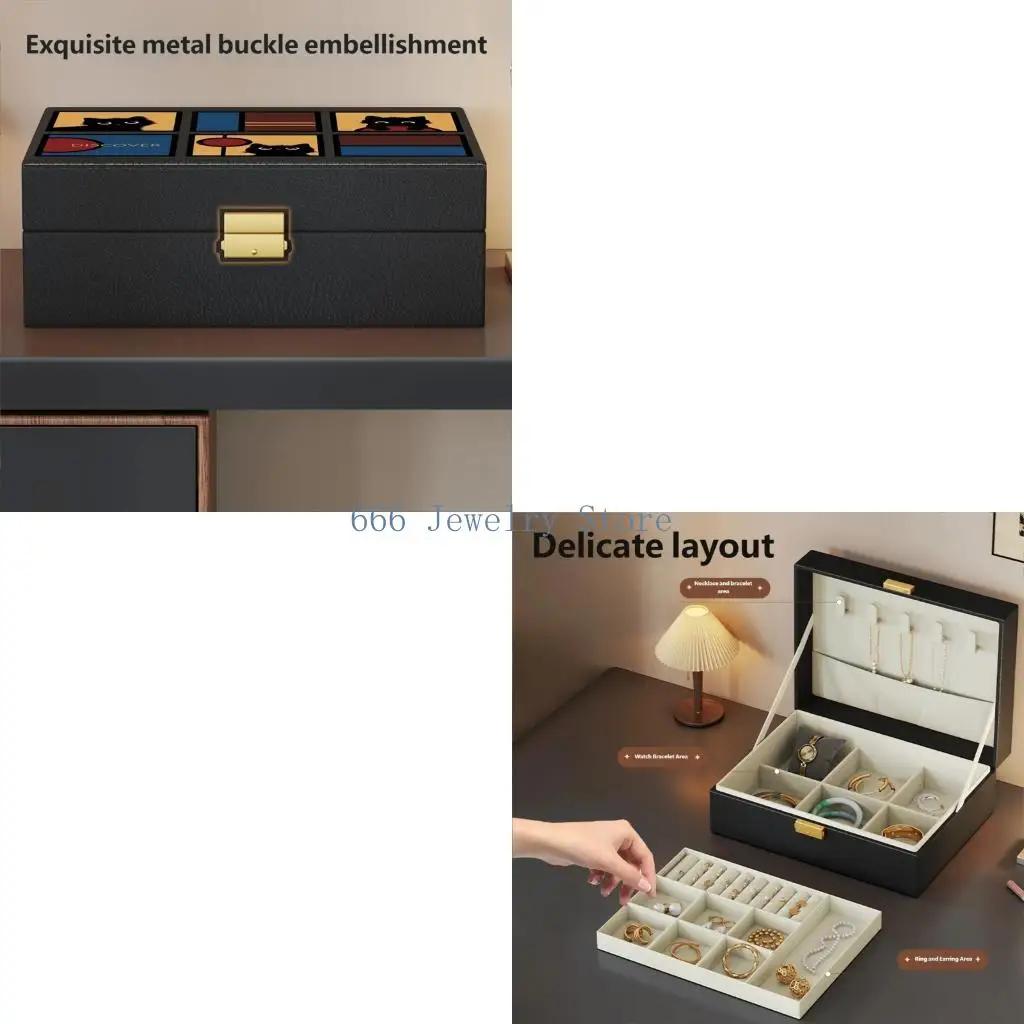 F2TD Minimalist Leather Jewelry Case Protects From Scratches And Tarnish