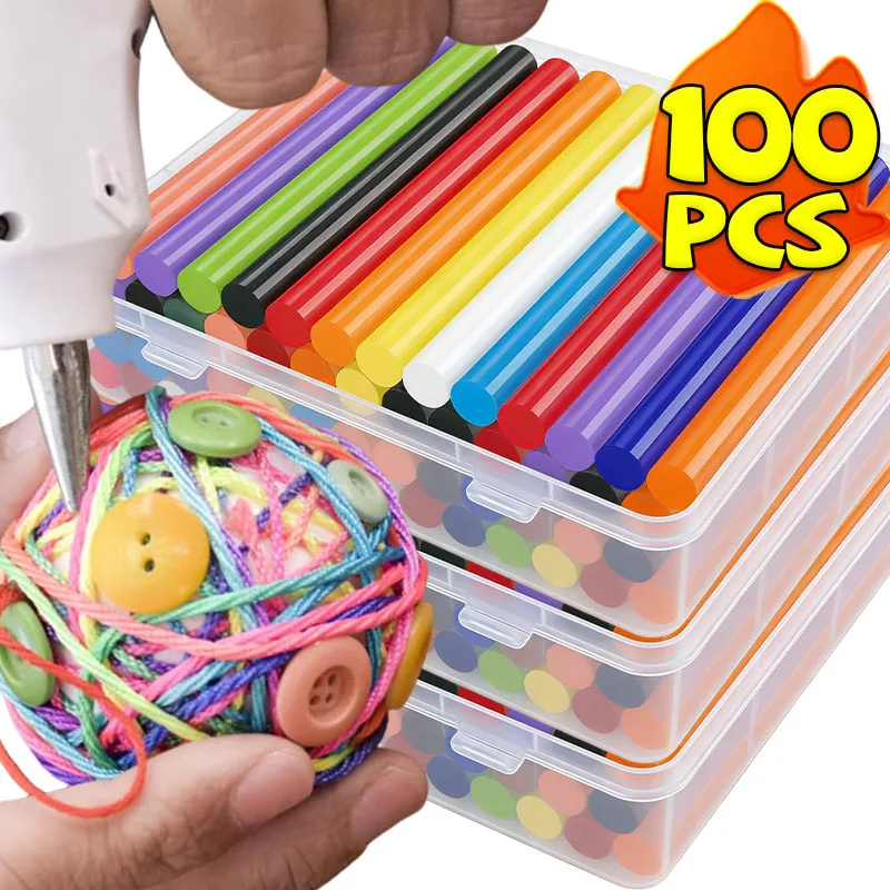 

Colorful Hot Melt Glue Sticks DIY Crafts Electric Glue Strips Car Dent Removal Repair Strips Strong Viscosity Heat Pistol Stick