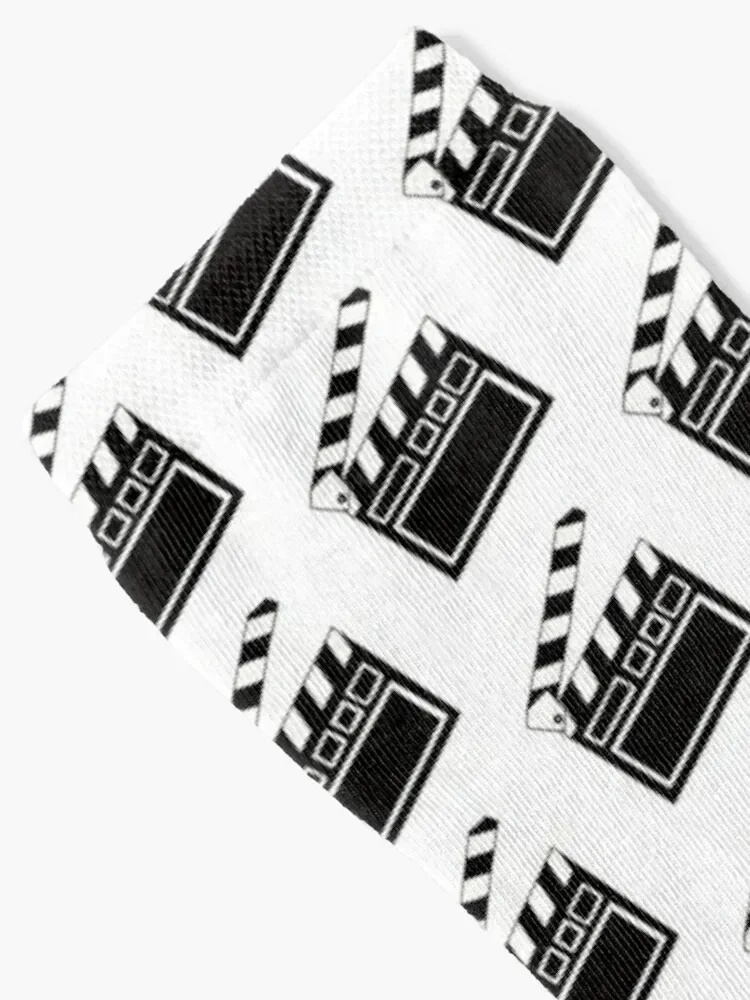 Film Movie Clapperboard Pattern Socks football floor soccer anti-slip hip hop Men's Socks Luxury Women's