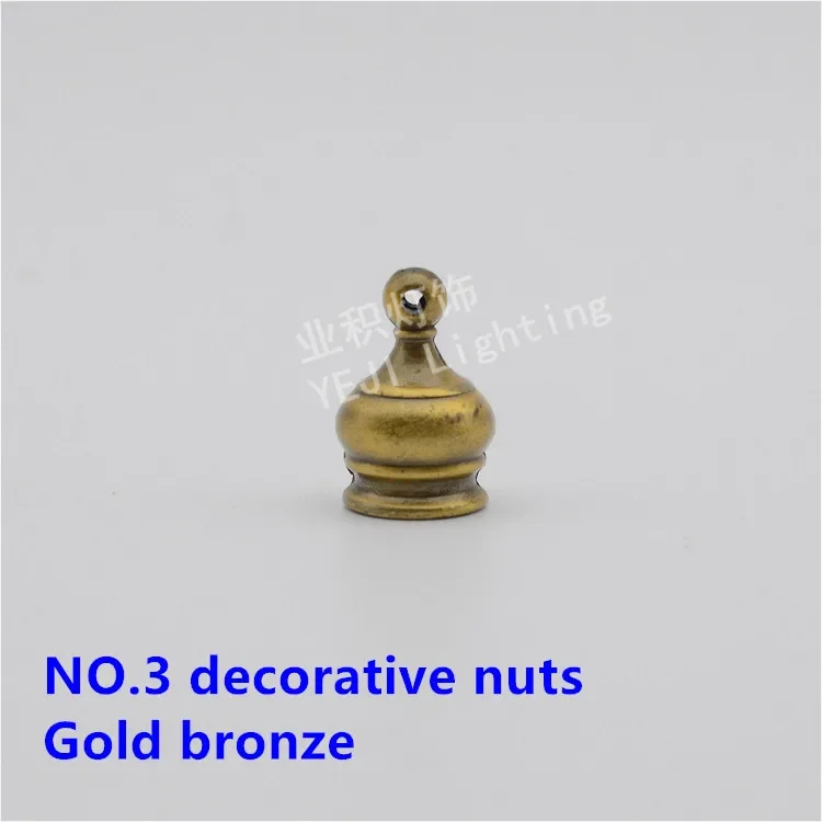 NO.3 decorative nuts Fixed screw cap M10 teeth apply to European chandeliers table lamp candle lamp Lighting accessories