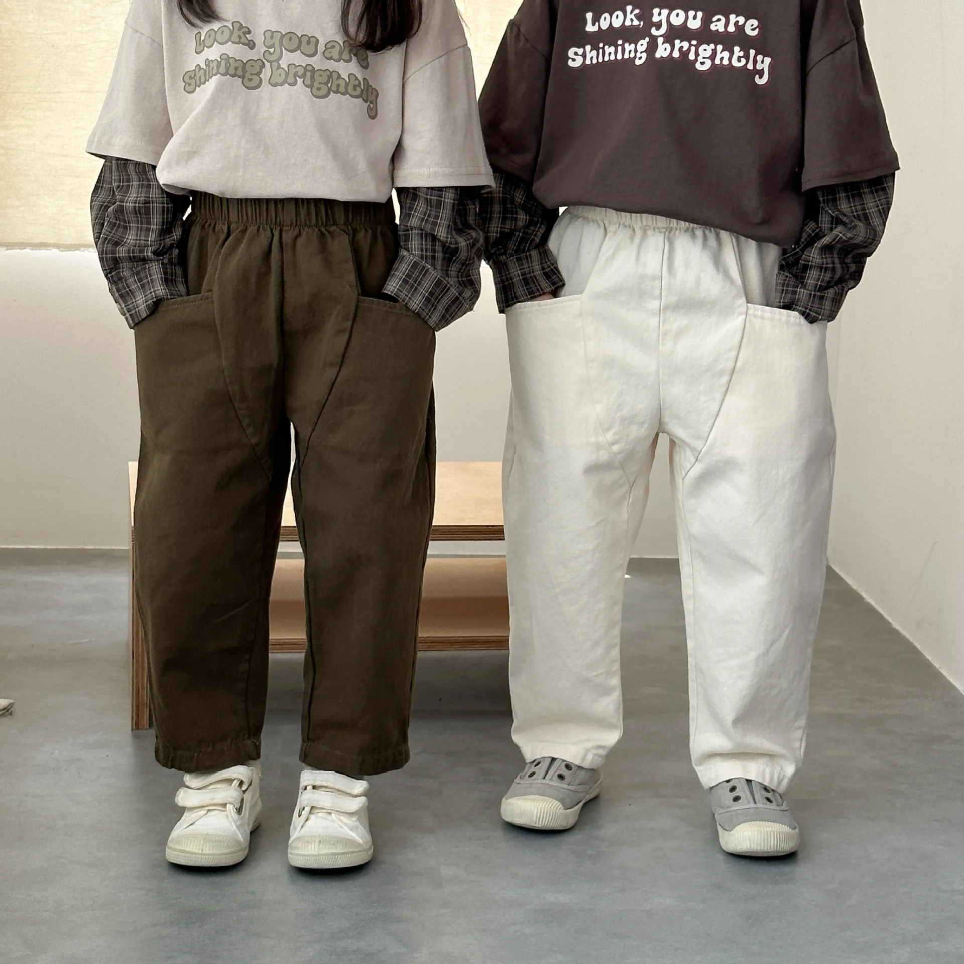 

Boys' Pants Cotton Spring Autumn New Pants Baby Korean Handsome Trousers Children's Casual Pants For Girls