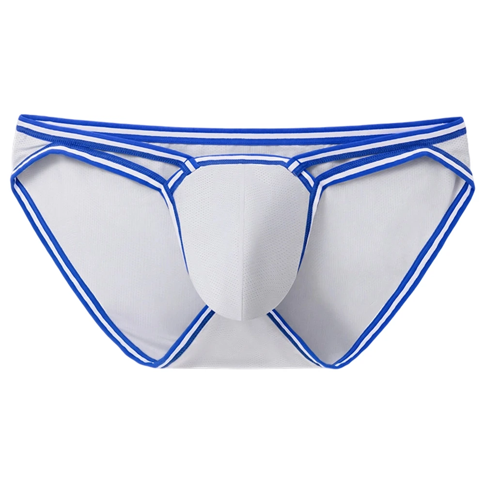 Men's Active Wear Briefs with Color Blocking Detail Adaptive Waistband and Front Pouch Engineered for Natural Positioning