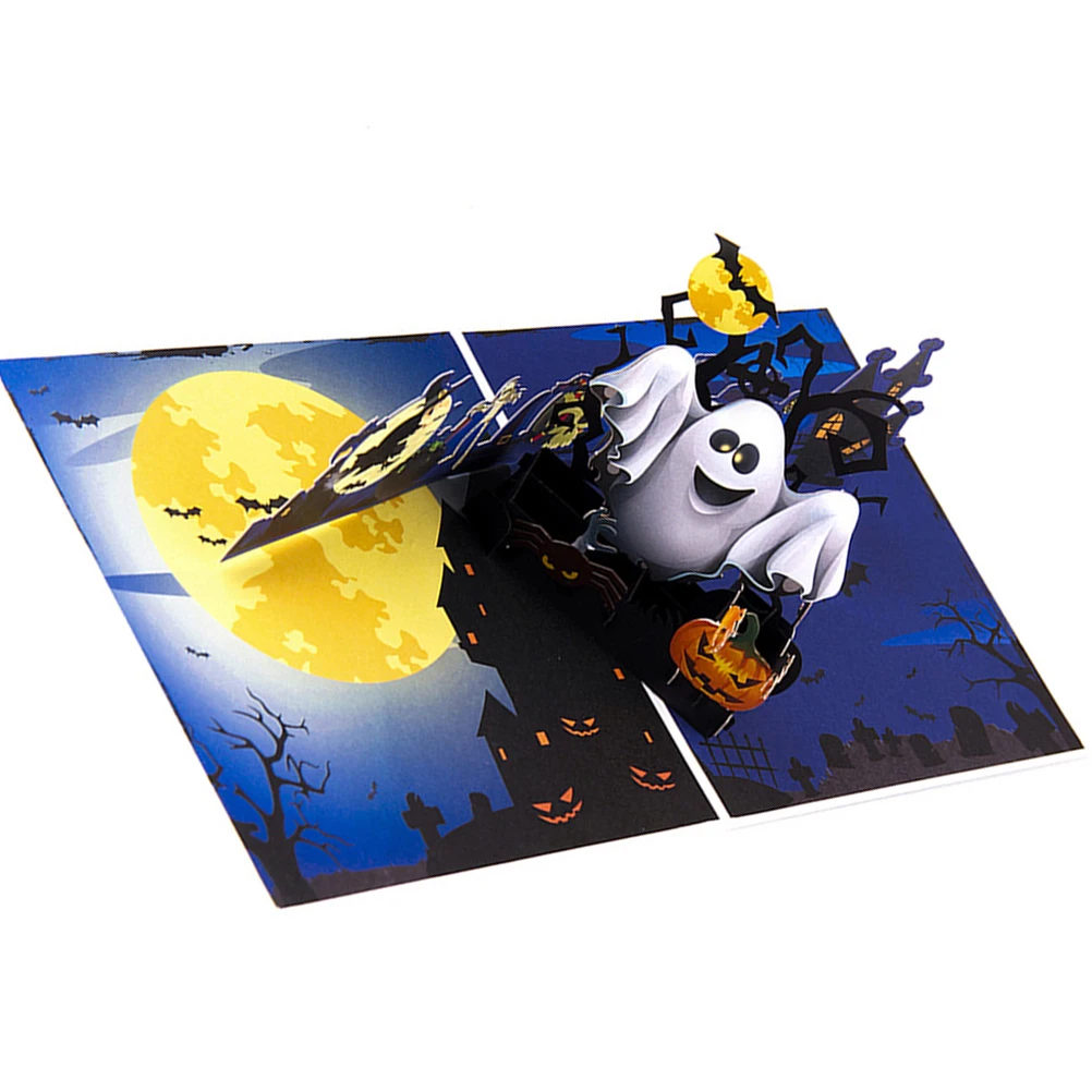 

Kids Halloween Birthday Cards Holiday Greeting Anniversary Thank You Three-dimensional