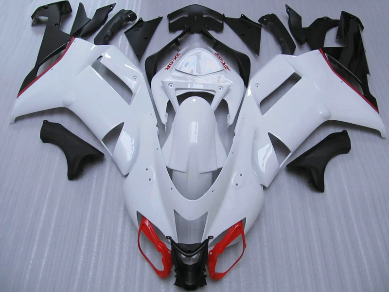 

ABS plastic set Fairing kit for Kawasaki Ninja ZX6R 07 08 year molding ZX 6R 2007 2008 fairings set white red New