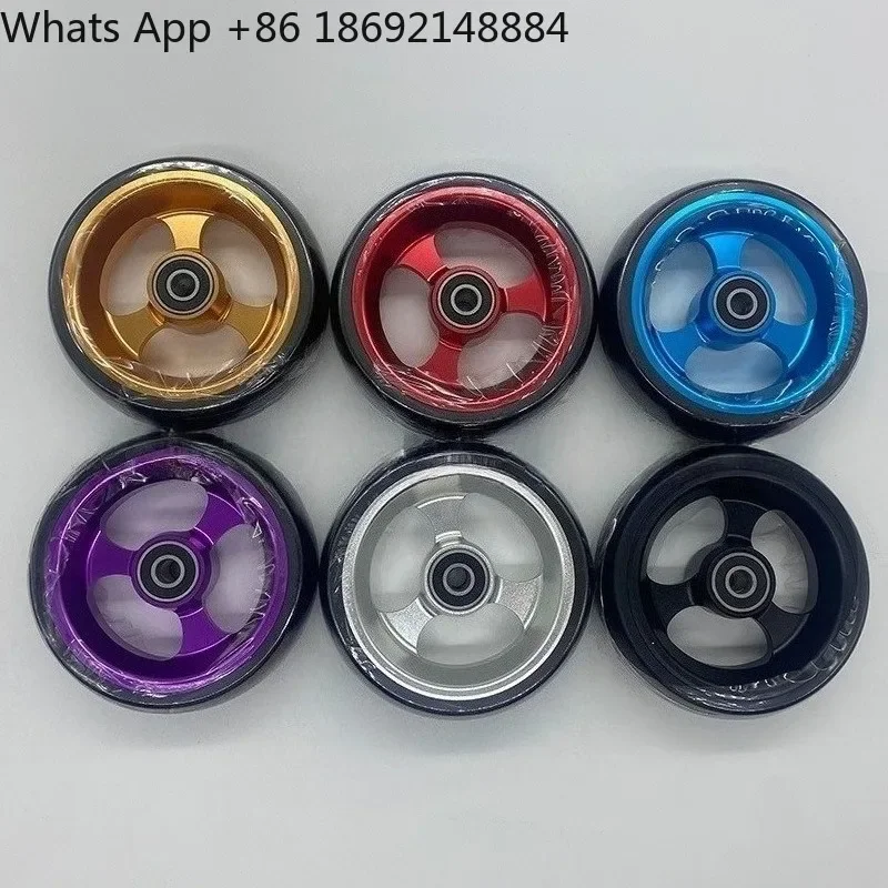 Universal sports wheelchair aluminum alloy casters wheelchair accessories outer tire wear resistance
