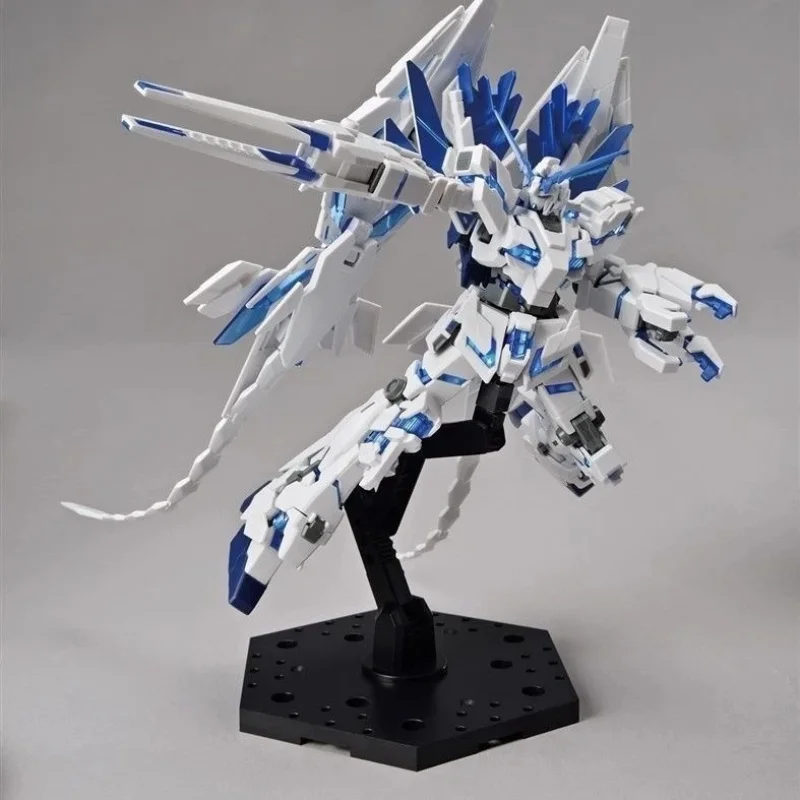 HG1/144 مجموعة نماذج يونيكورن جاندام المطلية بشكل مثالي مع شارات مائية ودعامة مجموعة شخصيات متحركة مجمعة #5