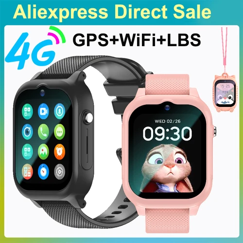 Nuevo reloj inteligente para niños 4G GPS WIFI Video llamada SOS reloj inteligente para niños cámara Monitor de voz rastreador ubicación reloj de teléfono