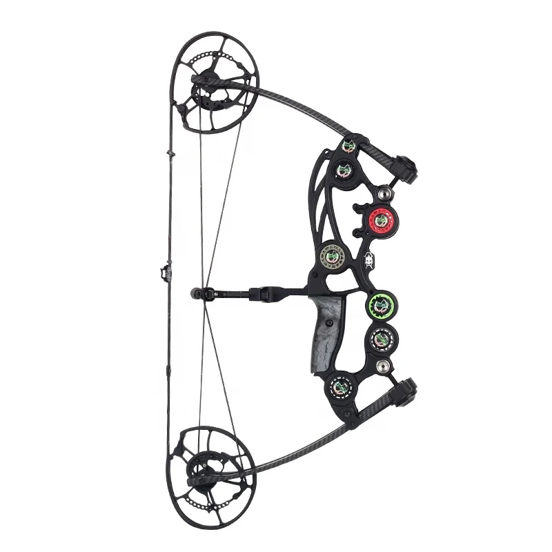 Archery Hunting Dual Purpose Compound Bow and Arrow Set Aluminum Alloy Adjustable 40-70 LBS Steel Ball Archery Compound Bow