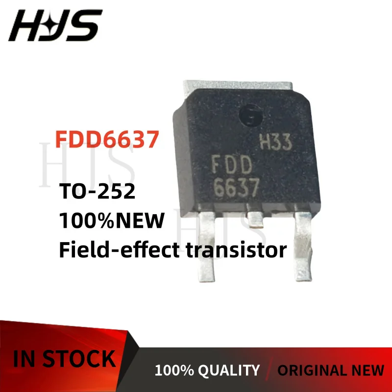 10-40PCS FDD6637 TO-252 FDD 6637 Field-effect transistor TO252 Brand new In stock