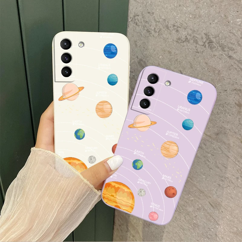 S 22 Fantasy Planet Silicone Phone Case For Samsung S20Ultra S20 S30 S22 S21FE S21Plus S21Ultra S22Plus S22Ultra S30Plus Cover