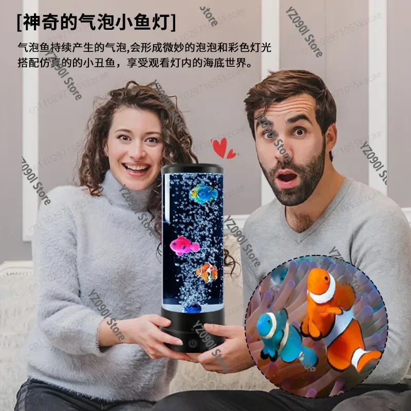 

Симуляционная светодиодная лампа для аквариума | Красочный ночник-аквариум с медузами для спальни и рабочего стола