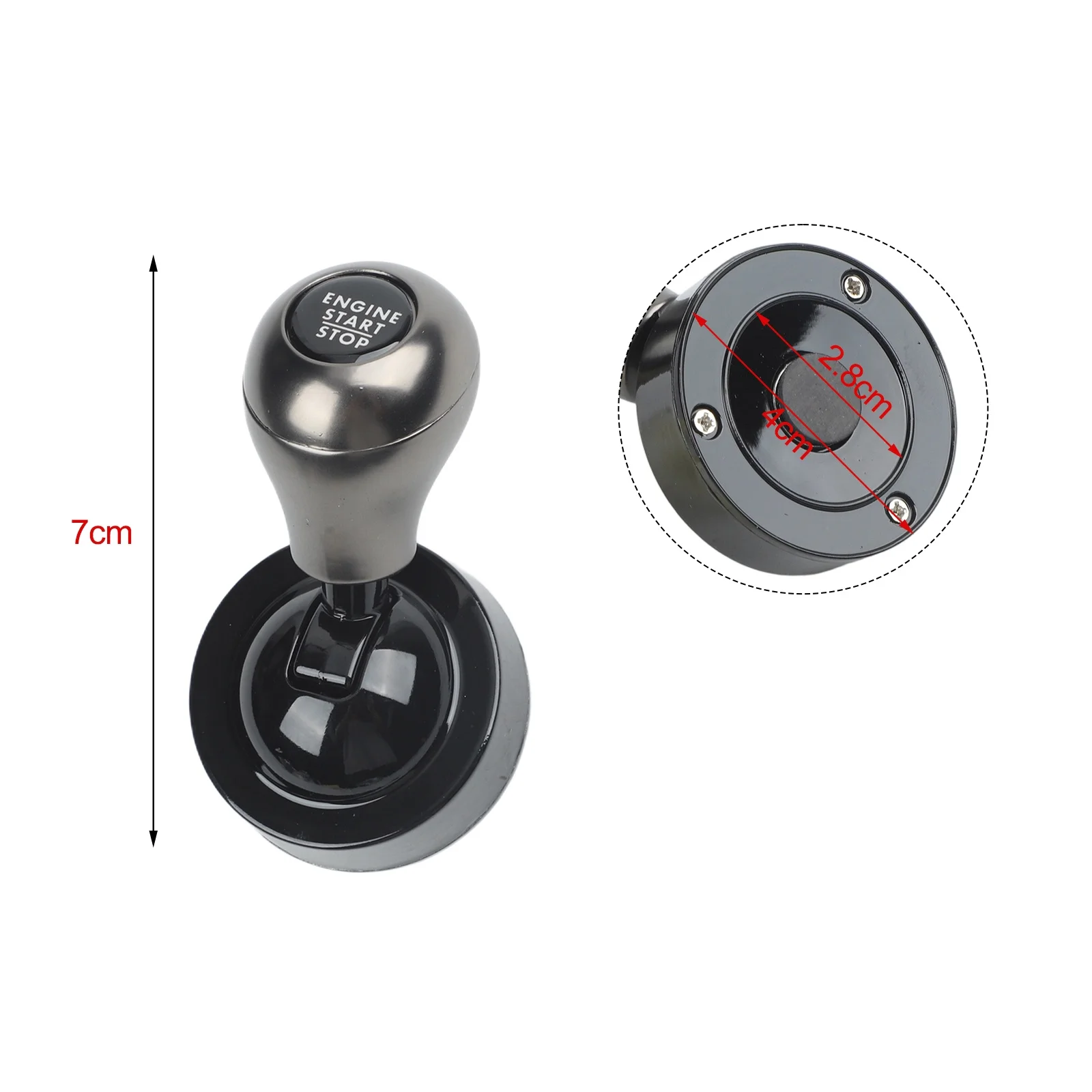 Car Push Start Button Cover Lever In 4 Colors Car Accessories Interior Decor Push Rocker One-Touch Start Accessories Alloy