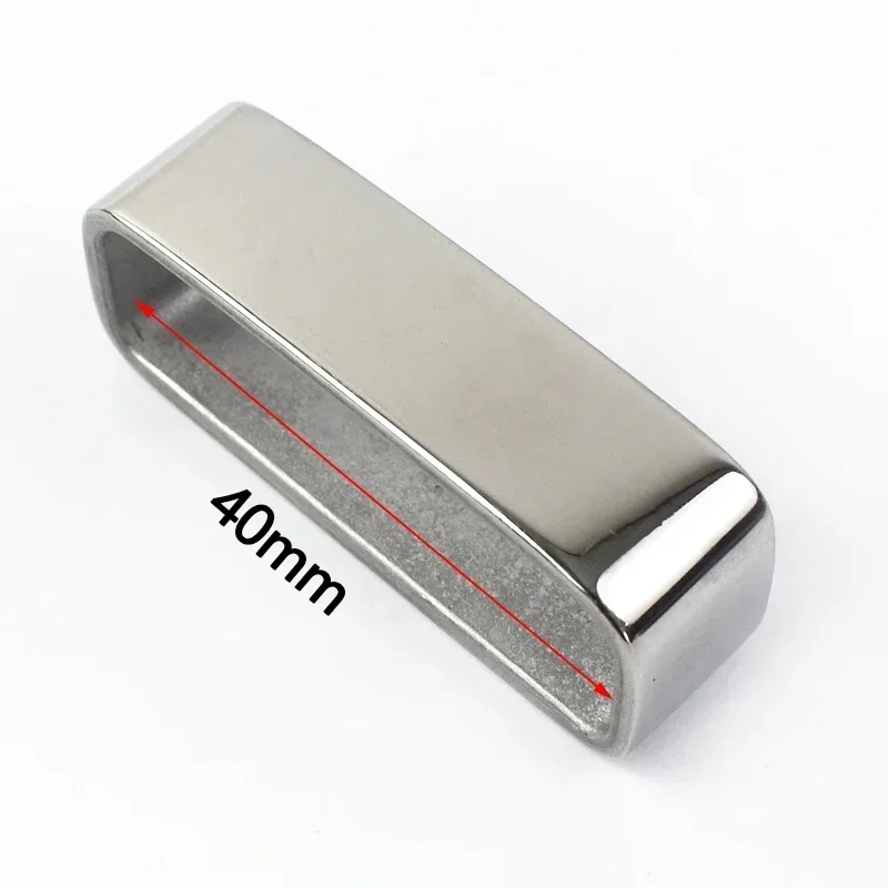 Deepeel 40mm szlufka ze szczotkowanego metalu solidny pasek ze stali nierdzewnej 3.7-3.9cm paski DIY skórzane rzemiosło sprzęt akcesoria do dżinsów