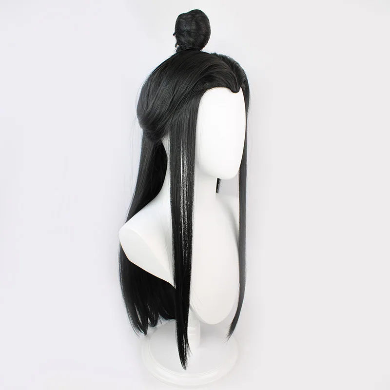Anime Xie Lian Cosplay Wig 80 cm Xie Lian Hair Tian Guan Ci Fu Cosplay Black Long Heaven Official\'s Blessing Cos Wig