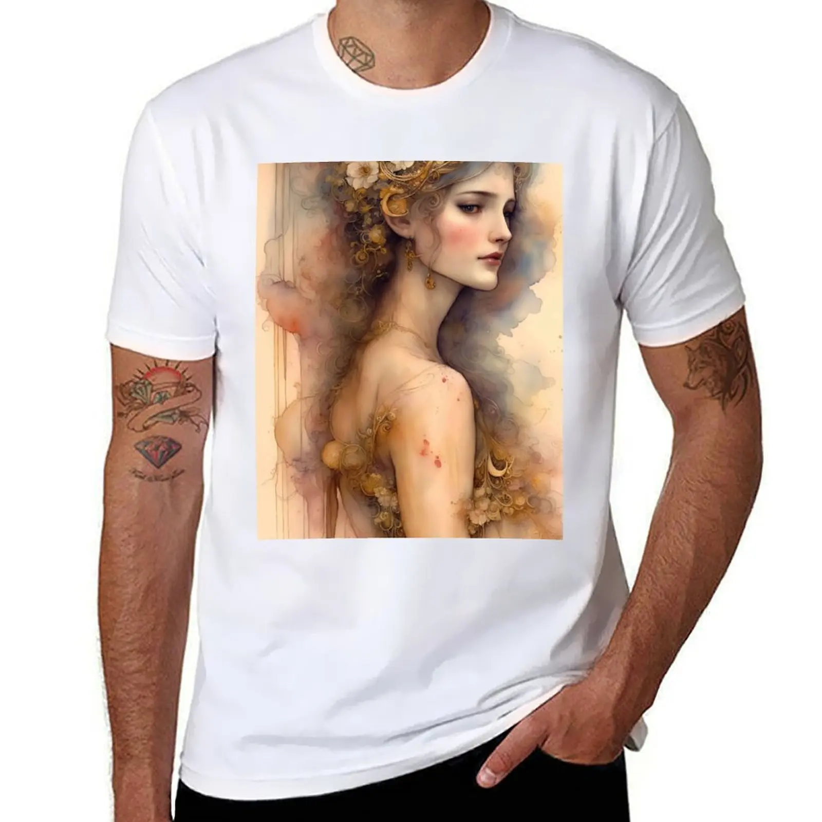 

Gustav klimt Art & printing T-Shirt funny t shirts dark humor t shirt man luxury