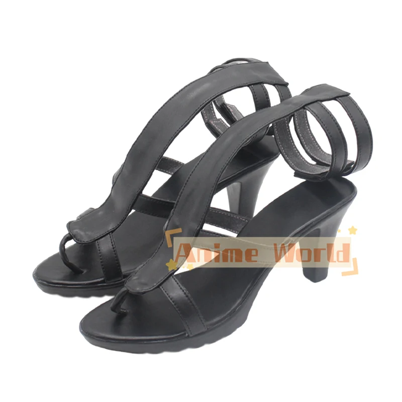 Nami Scarpe Cosplay Sandali con tacco alto Scarpe in pelle PU Stivali di carnevale di Halloween Puntelli su misura