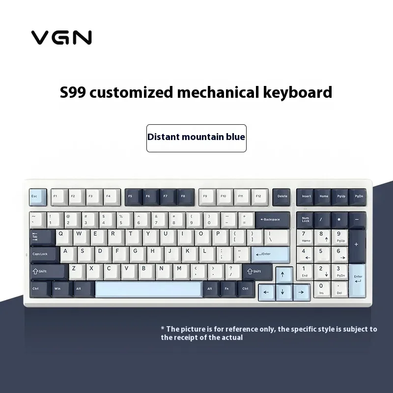 Vgn S99 Wireless Mechanical Keyboard Three-Mode Hot-Swappable Single-Key Slotted Structure Custom Gaming Mechanical Keyboard