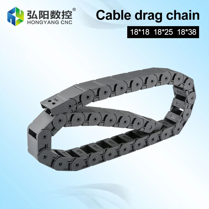 1M Cable Drag Chain Semi-Enclosed 18x18 18x25 18x38 Wire Transmission Carrier Drag Wire 3D Printer CNC Router Laser Engraving