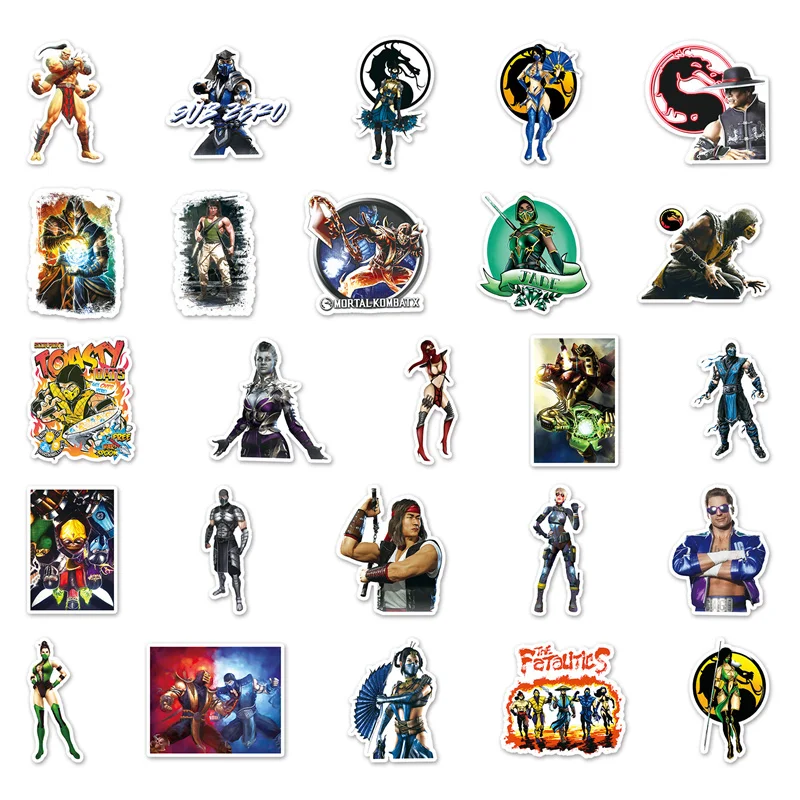 50pcs Mortal scorpion Kombat Sub Zero Action Figure doll kids collection PVC model toy