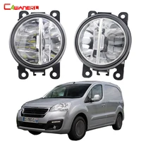 Conjunto de luz antiniebla LED de 2X30W para pasajero de coche + lámpara de circulación diurna antiniebla del conductor DRL para Peugeot Partner Box Body MPV 2012-2022