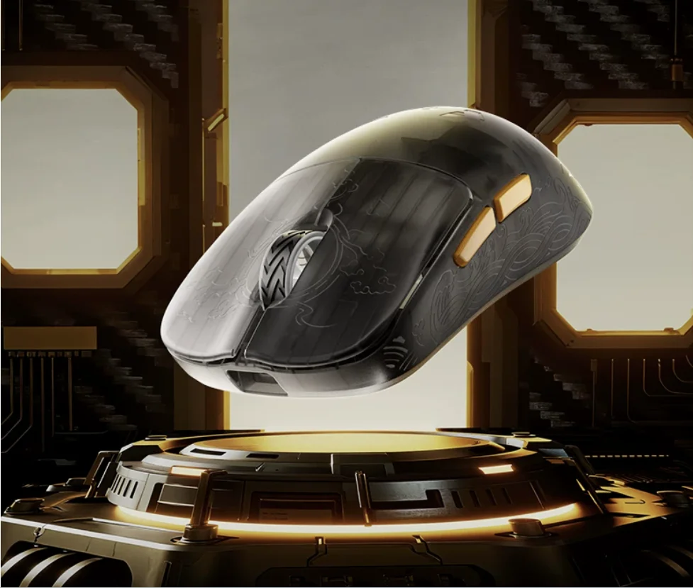 James Donkey RSR7 Ultra 2.4G Wireless Bluetooth Gaming Mouse Lightweight Carbon Fiber PAW3950 8K 3 Mode Esports Mouse 30000DPI