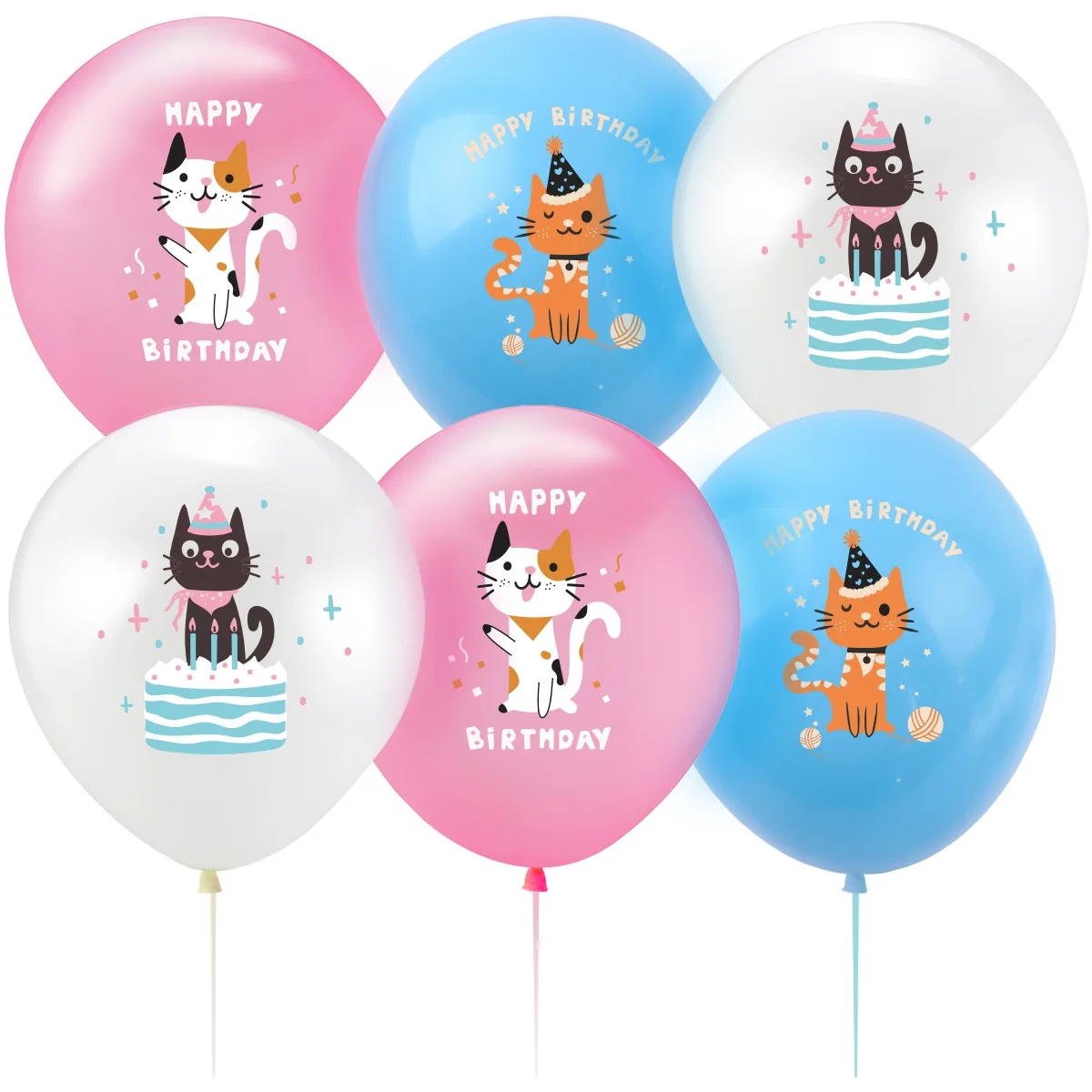 12inch Cartoon Dog Cat Latex Balloon 16inch MEOW Letter Foil Balloon Set Pet Birthday Theme Party Decoration Balloon Supplies