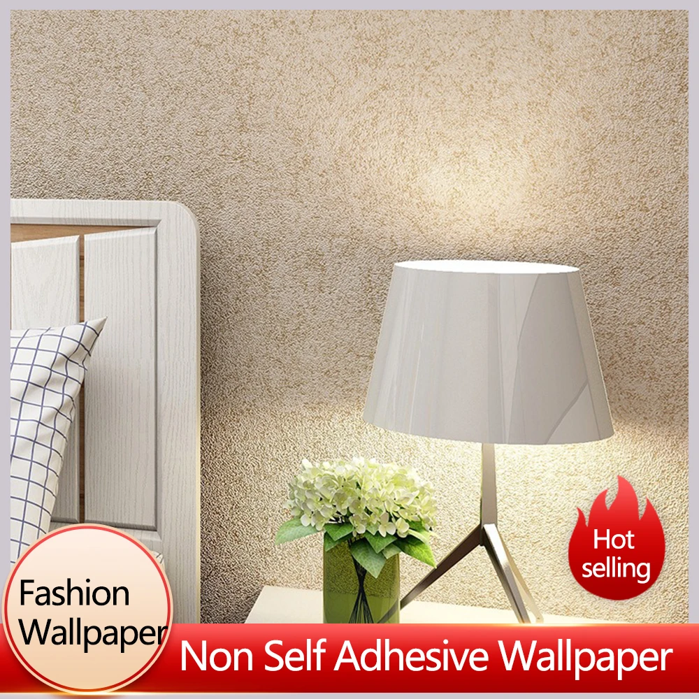 Embossed Particle Pattern Wallpaper For Home Decoration Plain Foam Non-Woven Fabric Thickened Wallpaper Room Decoration