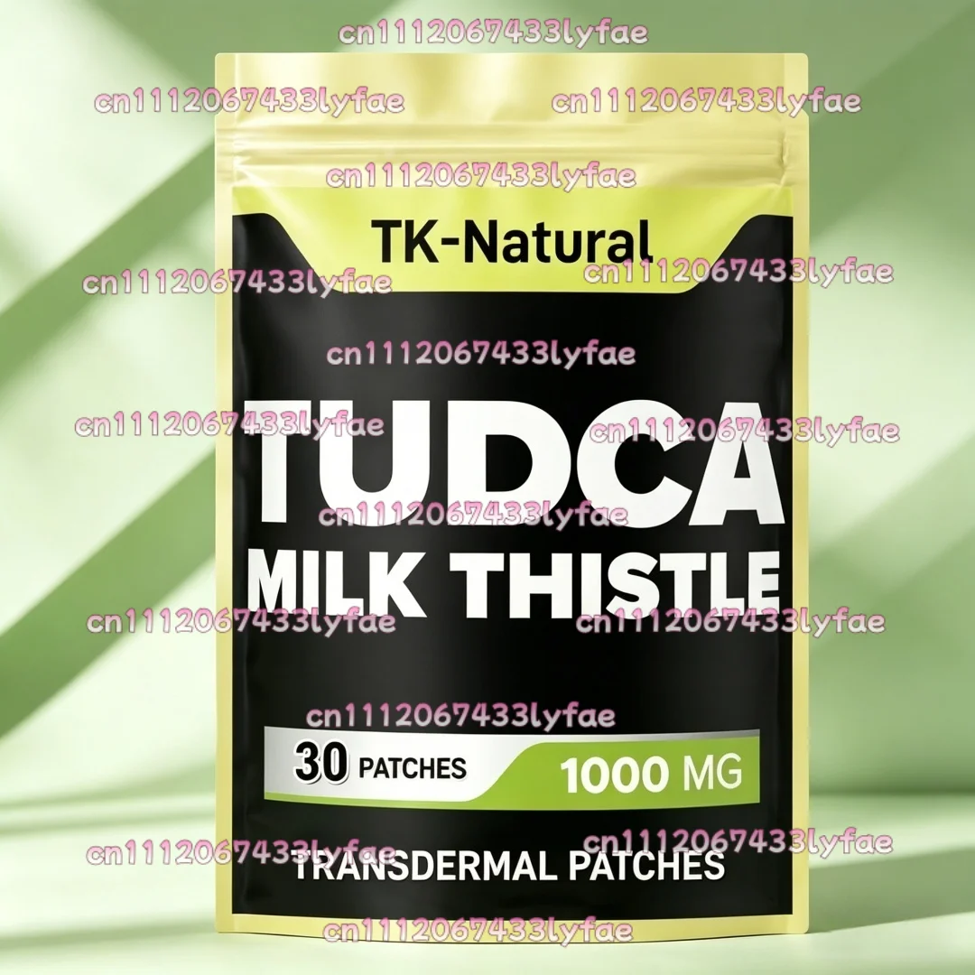 30 Patches Tudca Transdermal Patches with Milk Thistle Support Immune System, Digestion Health, Body Purification & Brain Health