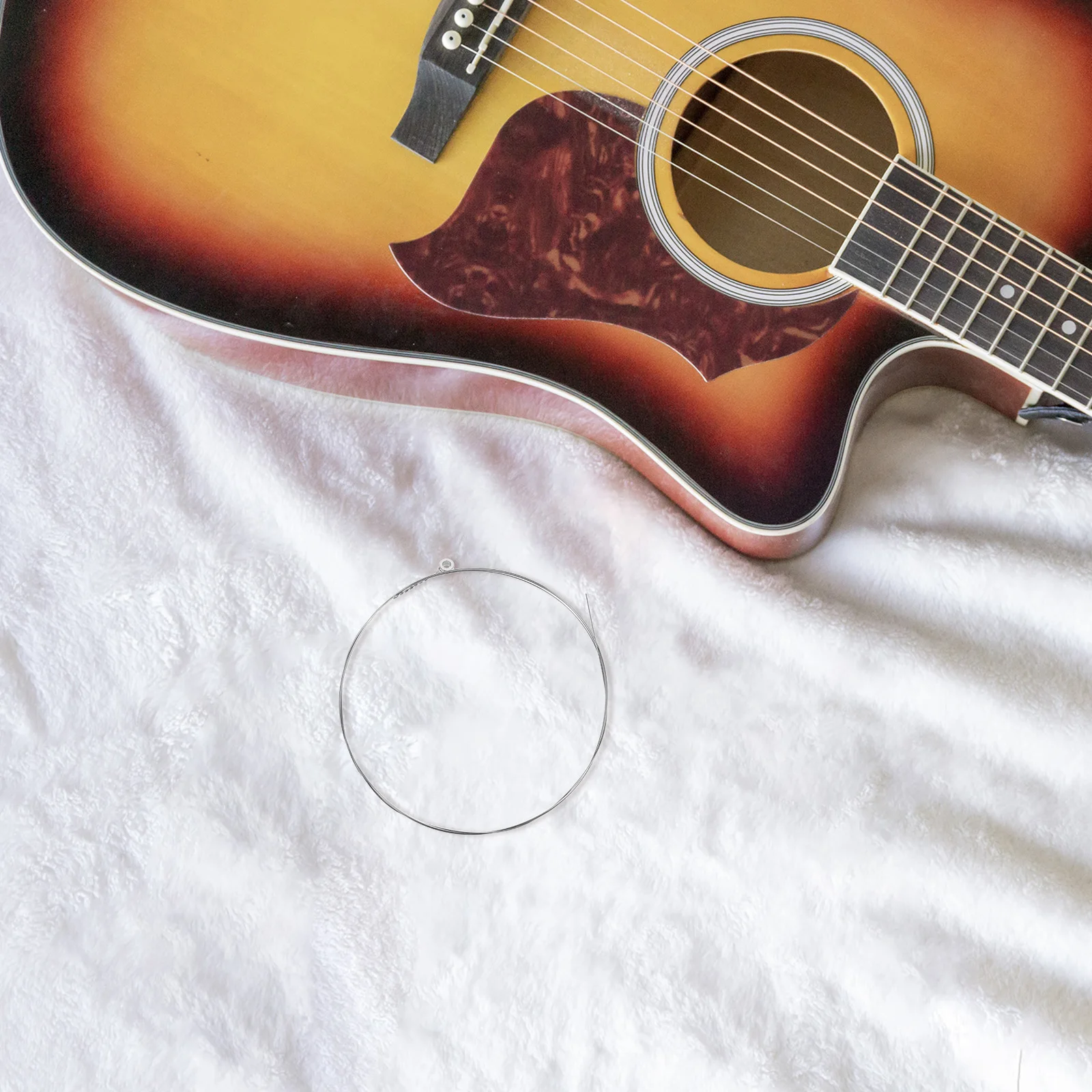 

10 Pcs Guitar Replacement Steel Strings Accessories Universal Brass Acoustic Parts Stainless Wire Spare