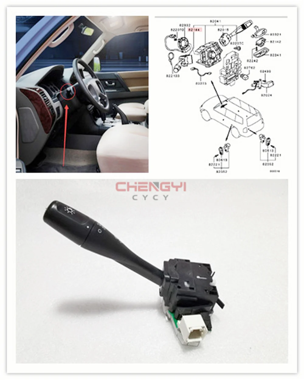 

Combination Switch Headlamp Switch Steering Switch For Pajero Montero V53W V73W V78W Outlander CU4W CU5W N84W MR459891 MR570117