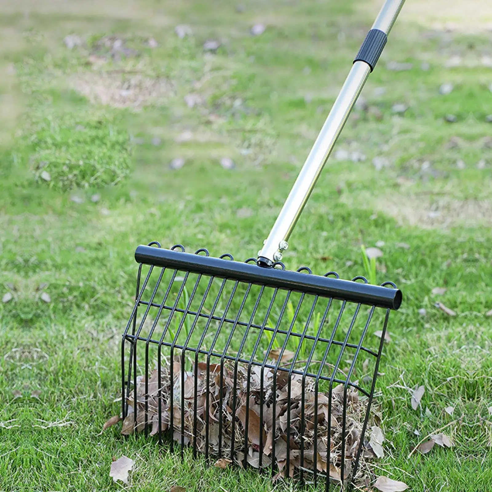 

Garden Leaf Rake Improve Work Efficiency Lightweight Lawn Leaves Clean up Tool