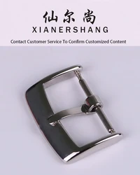 XIANERSHANG Men Custom O-MEGA DE VILLE Watch Clasp 20MM 18MM 16MM 14MM Convex Logo Pin Buckle 316L Stainless Steel Needle Buckle