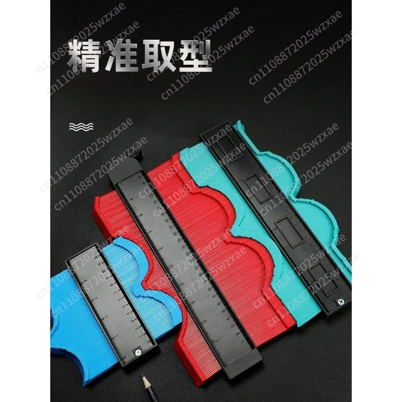 1 piece 5/6/10 inch multifunctional special-shaped contour picker, profiling measuring ruler curve picker