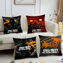 Game C-Call of D-Duty Black Ops 6 Pillow Case Living Room Sofa Cushion Cover Suitable For Home Bedroom Room Decoration