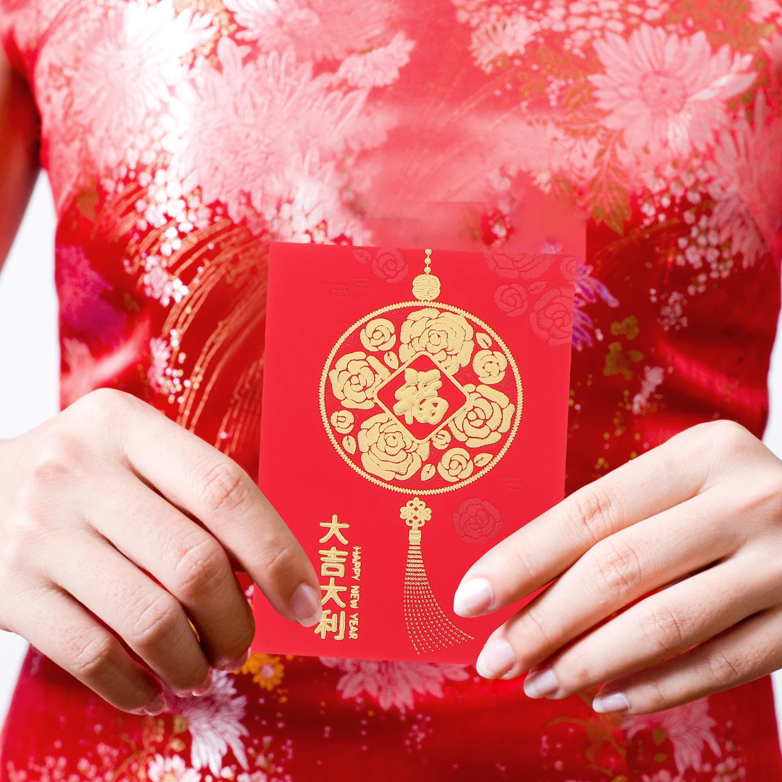 

48Pcs Chinese Style Snake Zodiac Red Envelopes Traditional Money Pockets For New Year Wedding Celebration Party