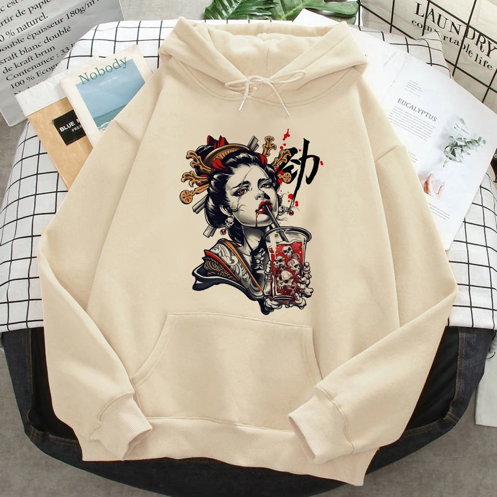 

Techno hoodies women 2023 harajuku Fleece streetwear sweater clothing women anime Pullover