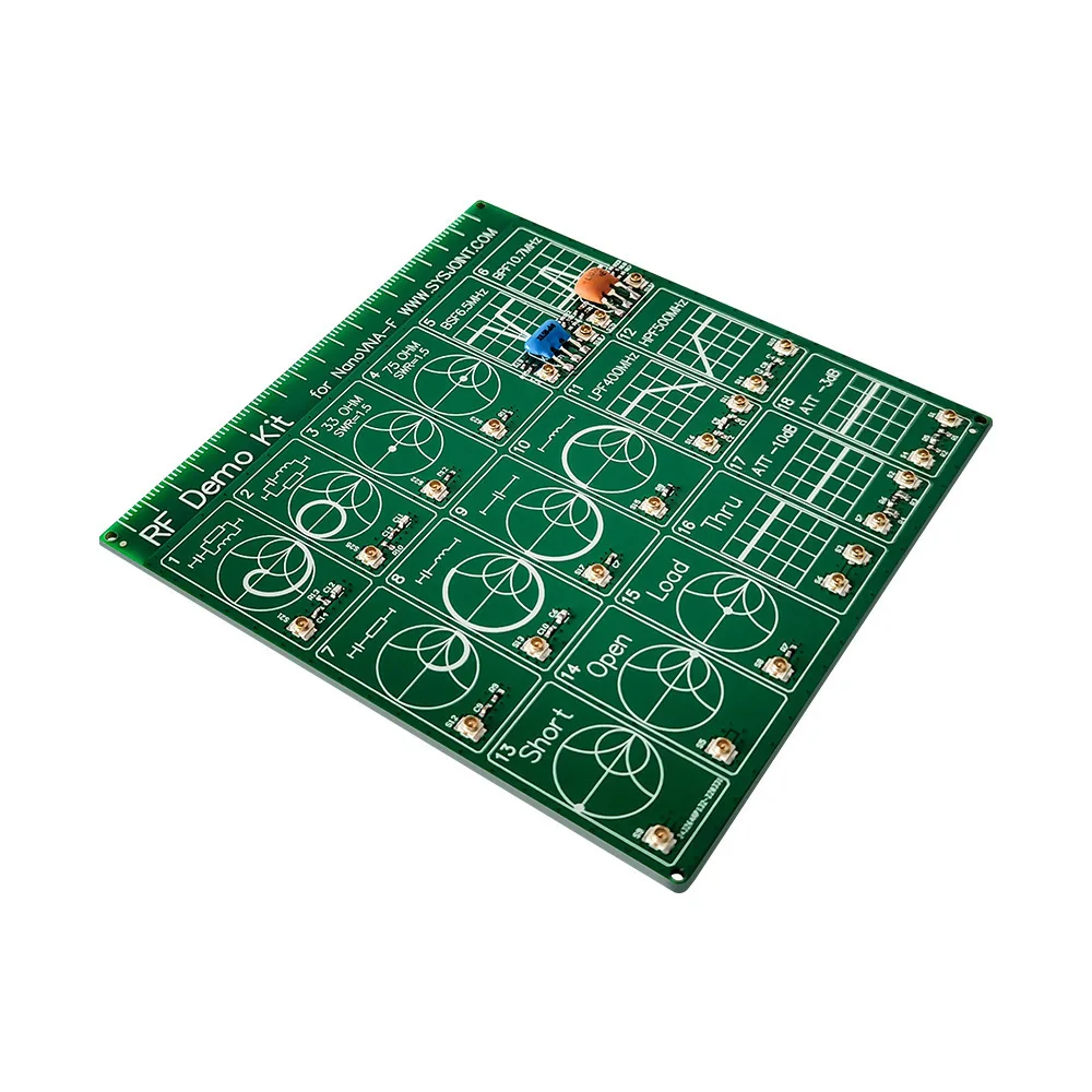 Portable RF Demo Kit NanoVNA Vector Network Analyzer Board Calibration Tool Filter Attenuator Measurement Accessory
