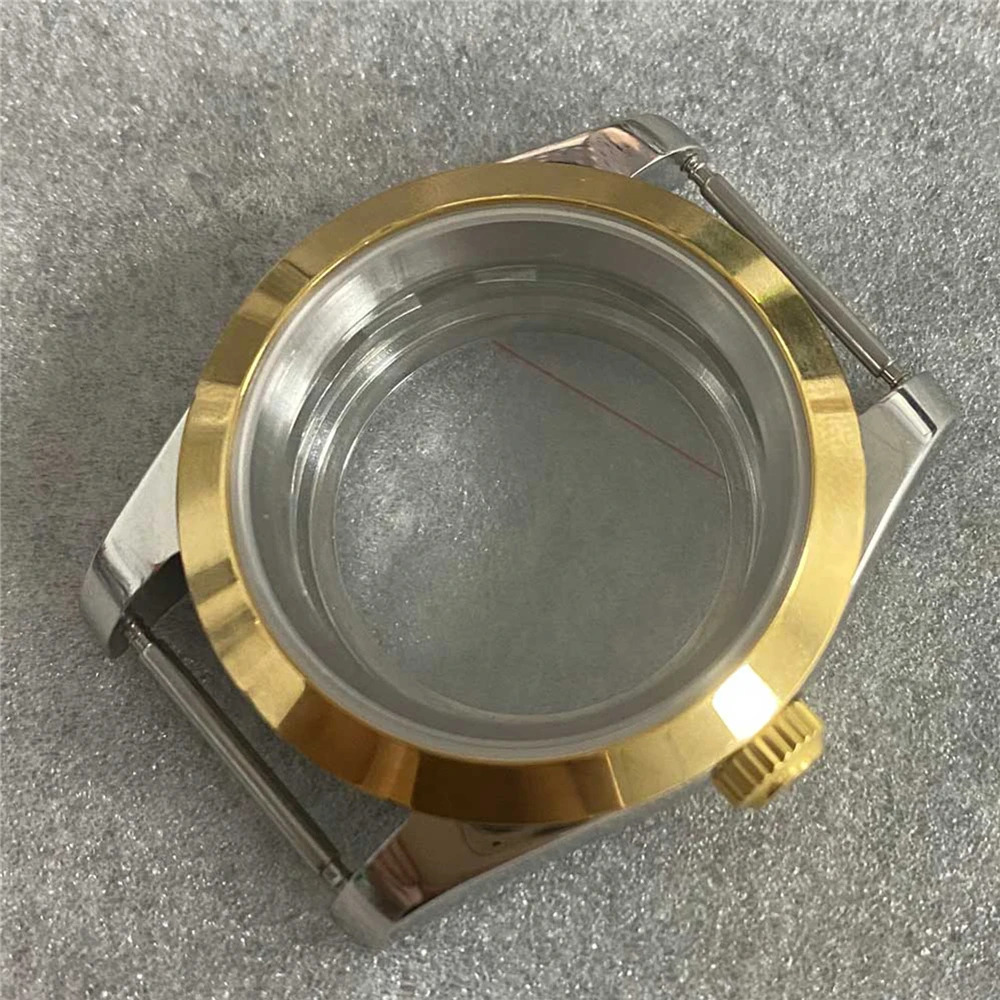 39Mm Oyster Perpetual/Fluted Bezel Case Sapphire แก้วโปร่งใสปกหลังชายนาฬิกากลไกสำหรับ NH35/NH36การเคลื่อนไหว