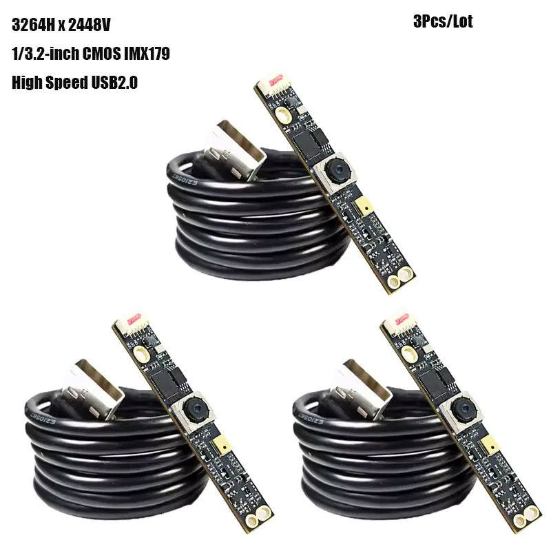 

8MP HD 1/3.2-inch CMOS IMX179 USB Camera Module with Autofocus 75° Complying with UVC Protocol for Industrial Product Vision