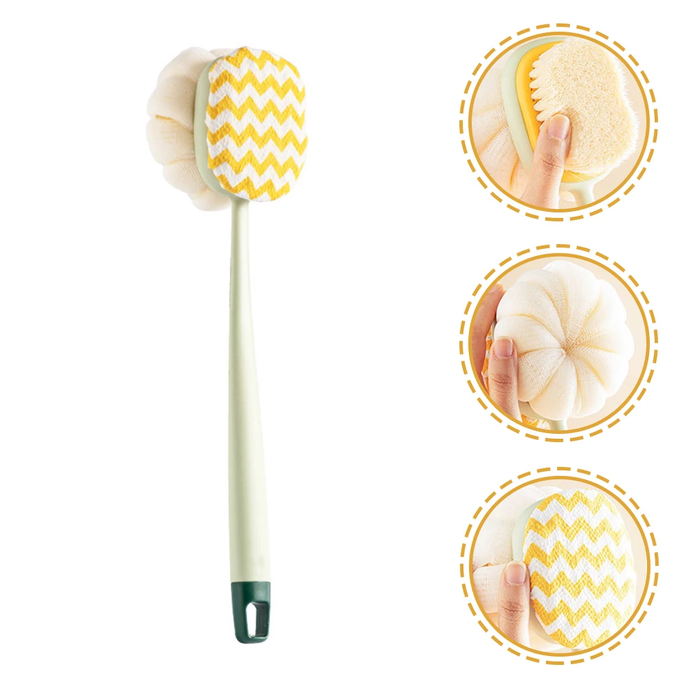 

Shower Body Brush Double Sides Portable Long Handle Bath Back Scrubber Exfoliating Shower Scrubber Brush Hanging Hook Design